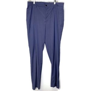 Gatsby Men’s Made In Italy Wool Blend Stretch Flat Front Trousers Pants Size 56